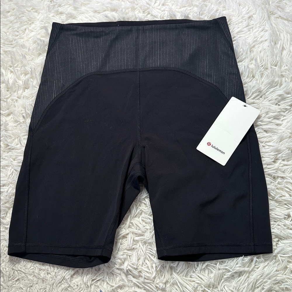NWT Lululemon Blissful Bend Super High-Rise Short 8" Black